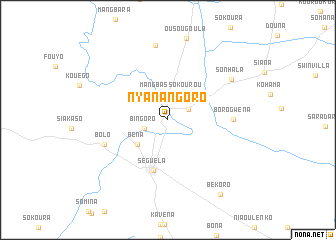 map of Nyanangoro