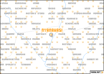 map of Nyanawasi