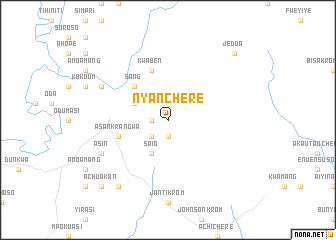 map of Nyanchere