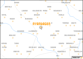 map of Nyandagen