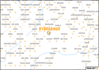 map of Nyandehun