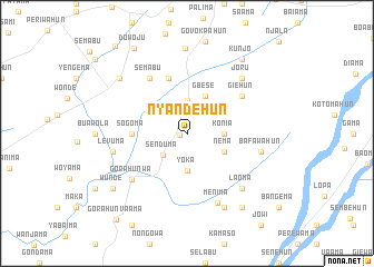 map of Nyandehun