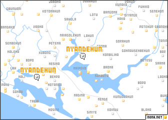 map of Nyandehun