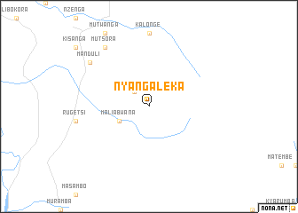 map of Nyangaleka