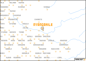 map of Nyangamile