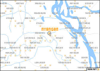 map of Nyangan