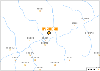 map of Nyangao