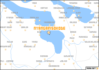 map of Nyangari-Sokode