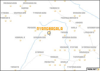 map of Nyangbagala