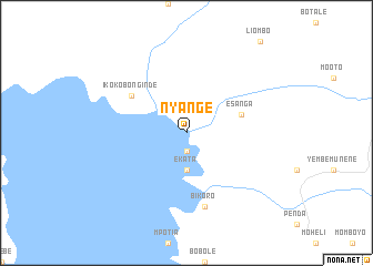 map of Nyange