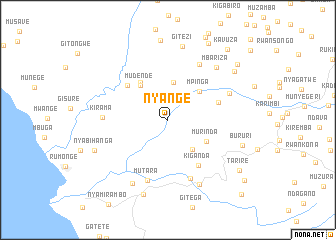 map of Nyange