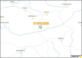 map of Nyangʼoma