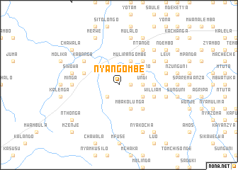map of Nyangombe