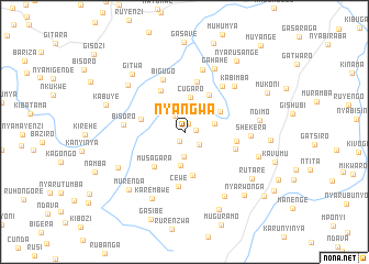 map of Nyangwa