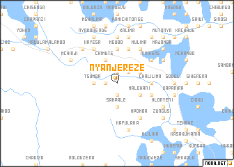 map of Nyanjereze