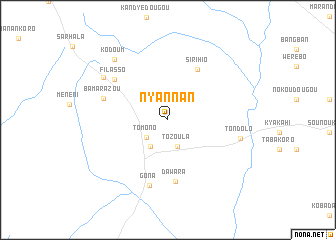 map of Nyannan