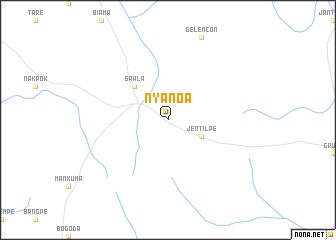 map of Nyanoa