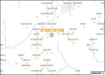 map of Nyanyintha