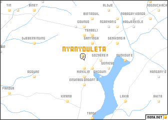 map of Nyanyouléta