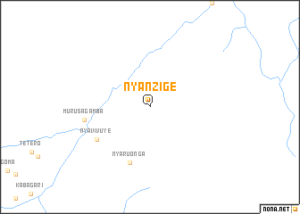 map of Nyanzige