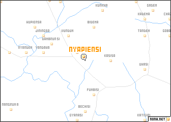 map of Nyapiensi