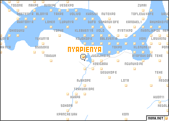 map of Nyapienya