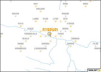 map of Nyapuri