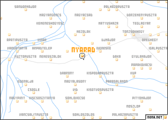 map of Nyárád