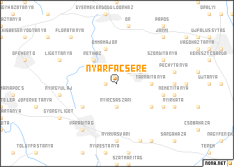 map of Nyárfacsere