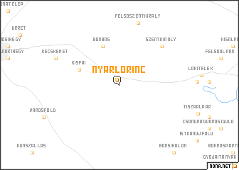 map of Nyárlőrinc