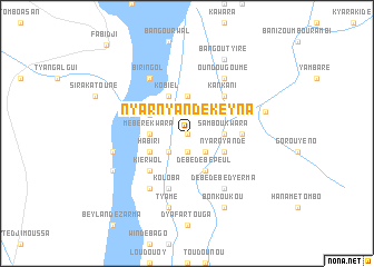 map of Nyarnyandé Keyna