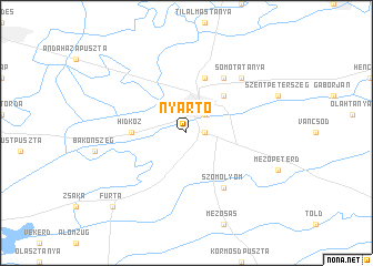 map of Nyártó