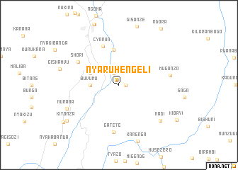 map of Nyaruhengeli