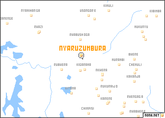 map of Nyaruzumbura