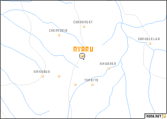 map of Nyaru