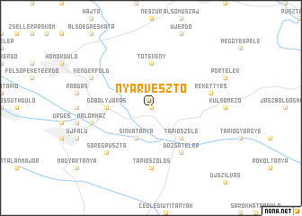 map of Nyárvesztő