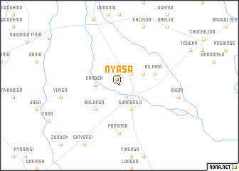 map of Nyasa