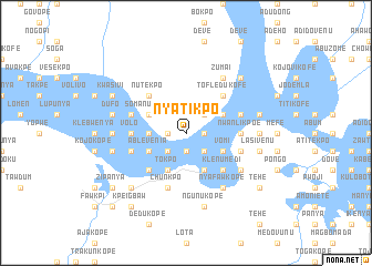 map of Nyatikpo