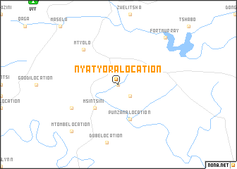 map of Nyatyora Location