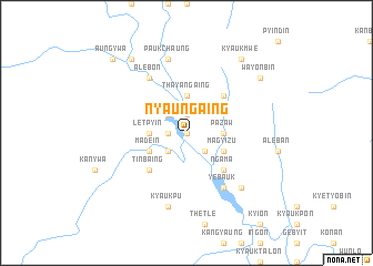 map of Nyaung-aing