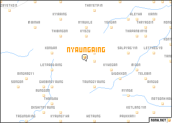 map of Nyaungaing