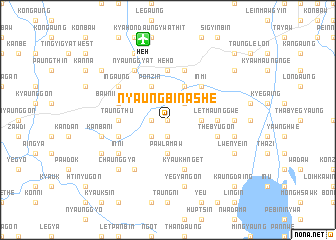 map of Nyaungbin Ashe