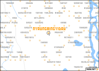 map of Nyaungbingyidaw