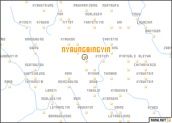 map of Nyaungbingyin