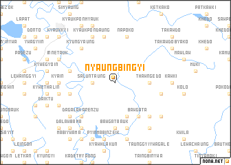 map of Nyaungbingyi