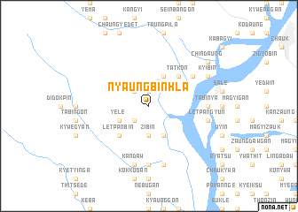 map of Nyaungbinhla