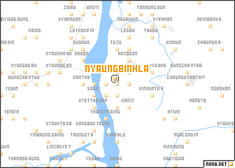 map of Nyaungbinhla