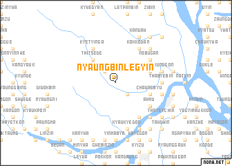 map of Nyaungbinlegyin