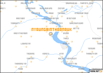 map of Nyaungbintha-anauk