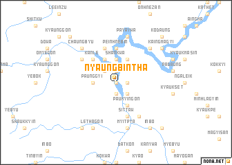 map of Nyaungbintha